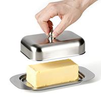 Nouvelle Pâtéière Classique Écologique pour Cuisine Domestique avec Couvercle Métallique, Plateau à Fromage, Récipient à Beurre en Acier Inoxydable pour Service