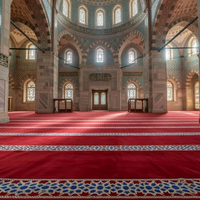 Tapis de mosquée sur mesure, tapis de prière mural pour mosquée, tapis de prière musulman islamique, tapis de prière ignifuge pour église et mosquée