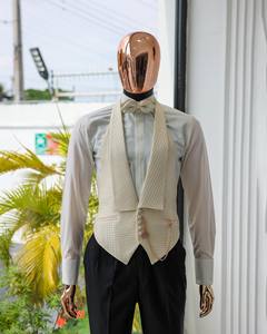 Sur mesure formel <span class=keywords><strong>blanc</strong></span> hommes costumes coupe régulière 2 pièces smokings velours châle revers ceinture Blazer <span class=keywords><strong>pantalon</strong></span> <span class=keywords><strong>pour</strong></span> les mariés de <span class=keywords><strong>mariage</strong></span> - Product Image 6