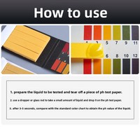 Papier test pH 1-14 pour la qualité de l'eau, utilisation en aquarium, tournesol rouge, tournesol bleu, un livre/5 livres, emballage fabriqué en Chine