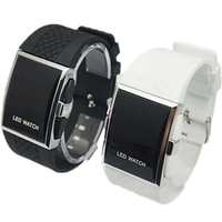 Jam Tangan LED Unisex Persegi Berbahan Alloy 2025 dengan Layar LED Digital, Jam Sport Kasual Fashion, Hadiah