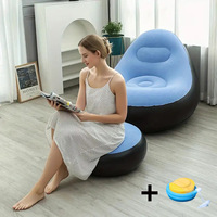 Canapé gonflable moderne inclinable en mousse, incontournable pour 2026, confortable et pliable pour l'intérieur/l'extérieur et la chambre