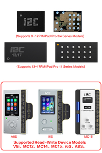 Chip Integrado Universal I2C para iPhone X, XR, <span class=keywords><strong>11</strong></span>, 12, 13, 14, 15, 16, 17/Serie <span class=keywords><strong>iPad</strong></span>, Chip de Reparación de Matriz de Puntos Face ID, Herramienta de Reparación de Teléfonos - Product Image 6