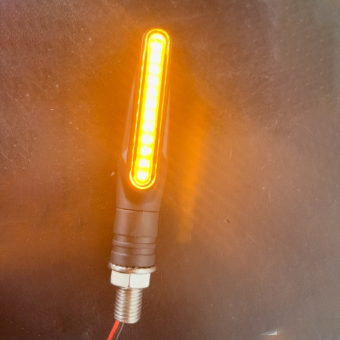 Универсальный мотоцикл индикатор сигнала поворота задние габаритные огни 12В 2835 светодиодный поворотник "бегущая вода" мигалками для аксессуар