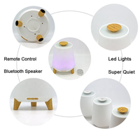 Diffuseur d'huiles essentielles électrique ultrasonique en gros, lumière chaude à 7 couleurs changeantes, aromathérapie sans eau, tactile, pour table d'hôtel