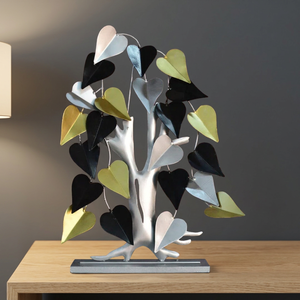 Mesa de hoja pequeña de árbol de metal de latón AK con acabado multicolor para decoración de sala de estar Roma/Decoración de oficina - Product Image 2