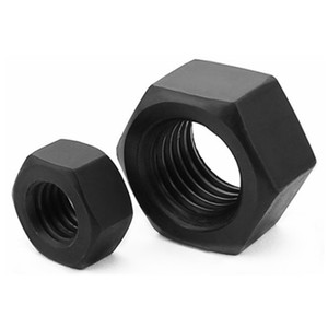 Tuerca Hexagonal Negra de Acero al Carbono de Alta Calidad y Resistencia Grado 4 / 5 / 6 / <span class=keywords><strong>8</strong></span> / 10 / 12 UNC UNF 3/16 1/2 5/32 DIN934 - Product Image 1