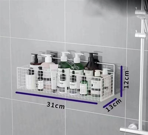 Forniture all'ingrosso di lavaggio del bagno che drenano la parete di stoccaggio manufatto cesto di stoccaggio della toilette - Product Image 5