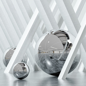 Puerta de fábrica y decoración de rejilla hueco 6mm 7mm bolas decorativas de acero inoxidable Bola de hierro de Metal - Product Image 4