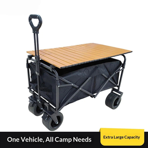 Carritos Plegables Resistentes <span class=keywords><strong>de</strong></span> 180L, Carritos Utilitarios Plegables para Playa y <span class=keywords><strong>Camping</strong></span> con Ruedas Grandes - Product Image 2