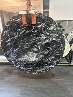 Table basse moderne en marbre vert poli et granit massif pour hôtel et salon - Stonevic