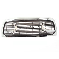 LUMA Accessoires Pièces détachées pour camions Pare-chocs de voiture en plastique ABS noir Rebel Chrome Grill Replacement Fit for 2010-2018 Dodge Ram 2500 3500