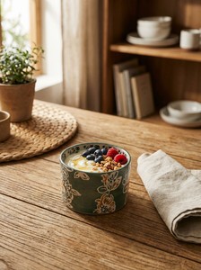 Tasses à café, lait et thé de style peinture à l'huile vintage, motif floral de vigne verte, collection French <span class=keywords><strong>Table</strong></span> <span class=keywords><strong>Passion</strong></span> - Product Image 5