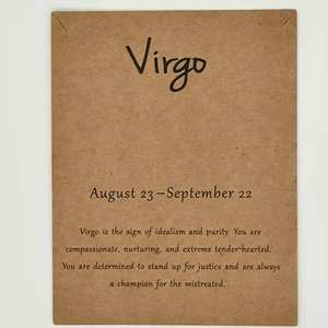 Tarjetas con logotipo de signo del zodiaco de constelación de 7*9cm para collar, tarjetas de papel Kraft personalizadas para hombres y mujeres, tarjetas de embalaje de joyería del zodiaco - Product Image 6