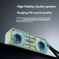 Radio FM portable SANSUI F59, lecteur MP3 Walkman, haut-parleurs sans fil pour l'extérieur, qualité sonore Hi-Fi, horloge LED, affichage des paroles