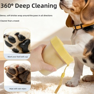 Taza <span class=keywords><strong>para</strong></span> Lavar Patas de Mascotas, Limpiador de Patas de Perro, Cepillo de Silicona Portátil, Limpieza de 360 Grados, Fácil de Limpiar, Venta al Por Mayor, OEM - Product Image 2