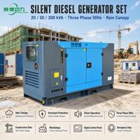 Groupe électrogène diesel 4 temps silencieux portable 220V AC monophasé avec alternateur sans balais 1800 tr/min 50/60Hz et ATS