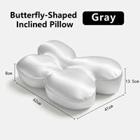 Almohada Cervical de Espuma Viscoelástica con Forma de Mariposa, Moderna, Sólida y Suave, Soporte Ergonómico y Ortopédico para Dormir