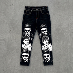 SHORT'S.ON INDUSTRY Jeans de Mezclilla para Hombre, Corte Regular, Pierna Recta, 100% Algodón, Ecológicos, de Secado Rápido, Lavables, Sólidos, Casuales - Product Image 1