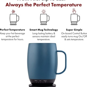 แก้วกาแฟอุ่นร้อน LED ขายดี พร้อมตัวควบคุมอุณหภูมิและตั้งเวลาอุ่นเองได้ เหมาะสำหรับการเดินทาง - Product Image 3