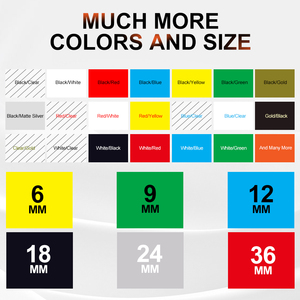 Topjet 12yw XR-12YW màu đen trên Vàng nhãn băng 12 mét máy in Ribbon nhãn Cartridge Tương thích cho CASIO <span class=keywords><strong>EZ</strong></span> máy in nhãn - Product Image 3