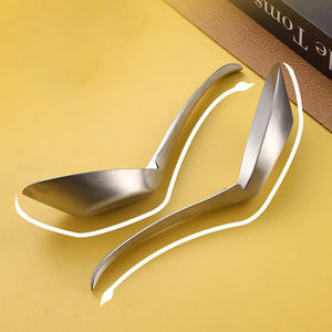 ช้อนสแตนเลสสำหรับอาหารค่ำแบบเอเชียทัพพีตักซุปแบบกระจกช้อนตักข้าวราเม็งมิโซะสไตล์ไทย - Product Image 2