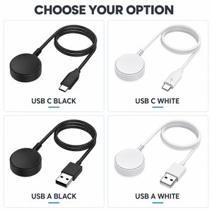 <span class=keywords><strong>Chargeur</strong></span> magnétique de remplacement 5W compatible avec Samsung <span class=keywords><strong>Galaxy</strong></span> <span class=keywords><strong>Watch</strong></span> Ultra Active <span class=keywords><strong>Classic</strong></span> FE, câble sans fil USB type C - Product Image 2