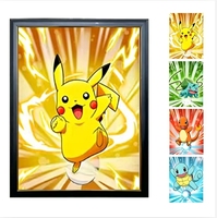 Affiche animée 3D lenticulaire japonaise avec cadre, effet de mouvement, en PET, faible MOQ, vente en gros