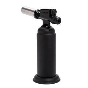 उच्च गुणवत्ता वाली स्टाइलिश धातु विंडप्रूफ ब्यूटेन गैस टॉर्च लाइट रिफिटेबल पोर्टेबल बीबीसी जेट लौ सिगार रसोई के लिए - Product Image 4