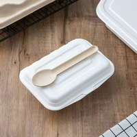 Ustensiles en bagasse de canne à sucre écologiques en gros, fourchettes, couteaux et cuillères jetables biodégradables pour la restauration, logo OEM