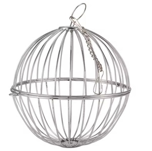 Porte-boule d'herbe pour petits animaux de compagnie en acier inoxydable Lapin Cochon d'Inde Porc hollandais Support d'herbe Boule - Product Image 1