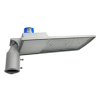 Éclairage public professionnel KC BIS PSE LED extérieur industriel 100-277V, couleur gris aluminium, 5700K, cellule photoélectrique, 100W