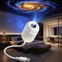 Projecteur de lumière nocturne TSINYE Galaxy avec 12 films, projecteur d'étoiles USB, lumière LED multicolore, commandes faciles, décoration idéale pour Noël