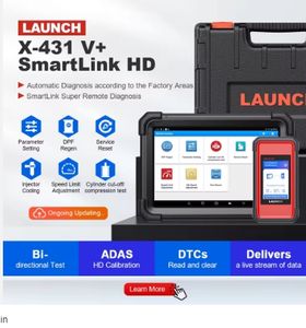 جهاز فحص السيارة Advanced Launch X-431 V+SmartLink HD العالمي x431 للأعمال الثقيلة فائق الدقة HD3 أداة تشخيص أعطال شاحنات بتحكم فائق عن بعد - Product Image 4