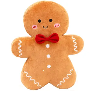 Pet Supplies Custom Private Label Christmas Series Gingerbread Man Chew Dog peluche