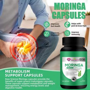 Capsules de Moringa à prix <span class=keywords><strong>économique</strong></span> pour améliorer la santé intestinale, soutenir les articulations et les genoux, à base <span class=keywords><strong>d</strong></span>'ingrédients naturels, capsules rigides - Product Image 6
