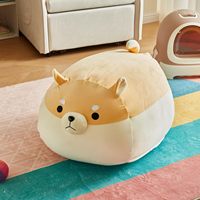 Funda para silla con bolsa de frijoles para almacenamiento de animales, sofá perezoso amarillo para niñas, funda organizadora de juguetes de gran tamaño, solo sin relleno
