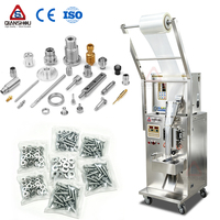 Machine d'emballage entièrement automatique pour boulons, écrous, clous, vis et fixations, avec plateau vibrant et ensacheuse de sacs plastiques