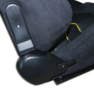 Siège de course JBR Racing universel réglable en cuir PU noir avec support de personnalisation - Product Image 5