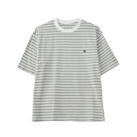 Fabricant de T-shirts décontractés à manches courtes rayés pour hommes avec logo personnalisé OEM/ODM, design épaules tombantes, en coton pour l'été