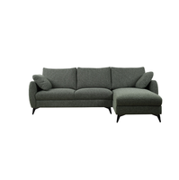 Canapé d'angle en tissu en promotion, couleur au choix, design moderne et luxueux, confortable et doux pour le salon