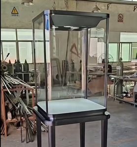 Gabinete de joyería de vidrio personalizado de lujo, escaparate de quiosco, escaparate de torre de iluminación LED para accesorios de joyería y salas de exposición - Product Image 2