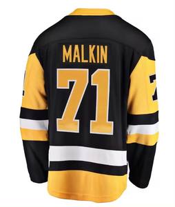 Jersey Hoki Jahitan Pria Pittsburgh 66 Mario Lemieux 59 Jake Guentzel 87 Sidney 71 Evgeni Malkin 58 Kris Letang - Product Image 6