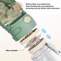 Bouteille d'eau de voyage portable 2 en 1 pour animaux de compagnie, bouteilles d'eau en plastique pliables écologiques, anti-fuite pour petits animaux, chats, chiens