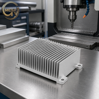 Dissipateur thermique en aluminium sur mesure, anodisé, à ailettes, pour le refroidissement des modules de puissance IGBT
