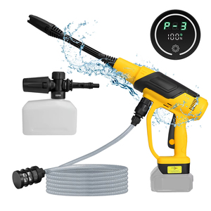 Lave-auto <span class=keywords><strong>haute</strong></span> <span class=keywords><strong>pression</strong></span> sans fil 380W Batterie électrique portable <span class=keywords><strong>Makita</strong></span> (batterie exclue) avec moteur sans balai en matière plastique - Product Image 1