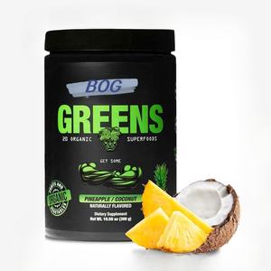 Super nourriture verte organique en poudre de noix de coco pour un jus vert sain Keto Friendly avec spiruline - Product Image 1