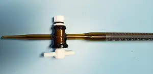 Class B 100mL Borosilicate Burette With Glass Key Smooth Stopcock