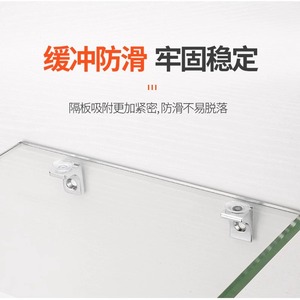 Seven Character Round Board Support Zinc Alloy <b>Chrome</b> Plated Modern Simple Glass Wood <b>Shelf</b> Bracket Easy Installation - Product Image 3