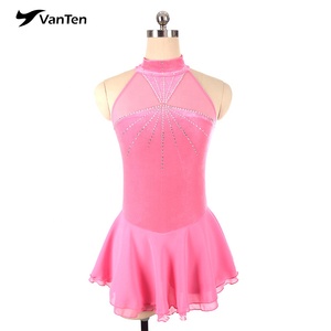 Robe de skate, patinage sur <span class=keywords><strong>glace</strong></span>, pour <span class=keywords><strong>femme</strong></span>, tenue professionnelle, vente en gros, OEM, - Product Image 1